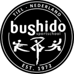 Logo van sportschool bushido in het zwart